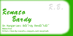 renato bardy business card